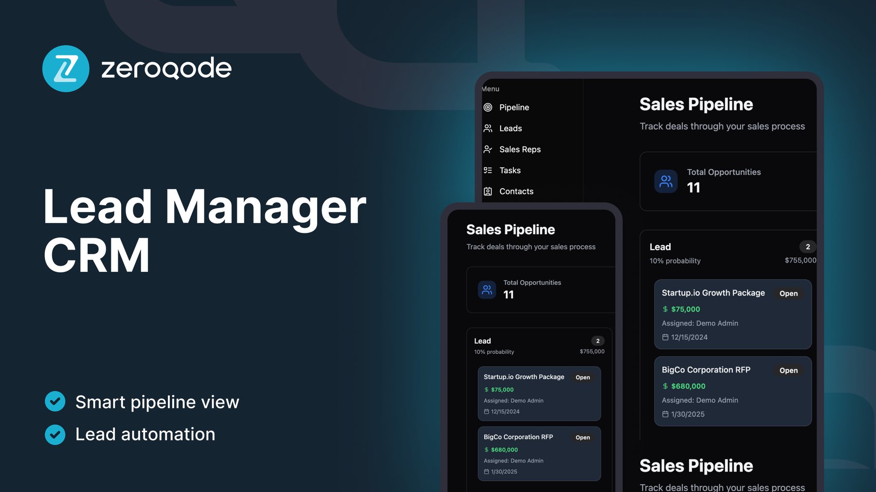 Lead Manager CRM preview