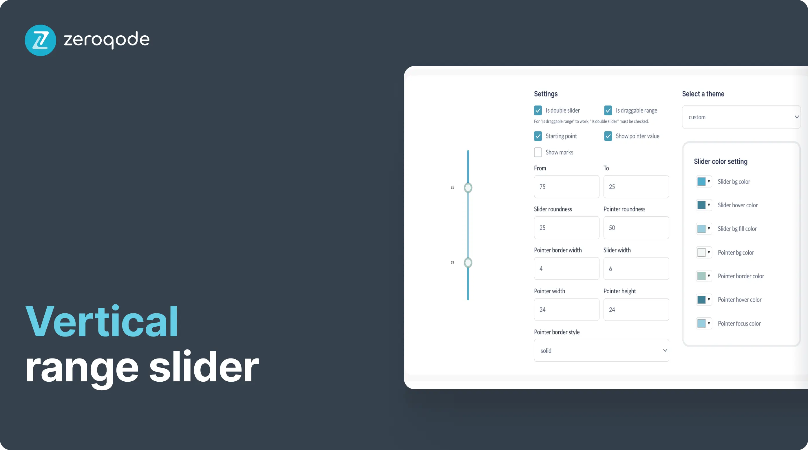 Vertical Range Slider Plugin | Bubble