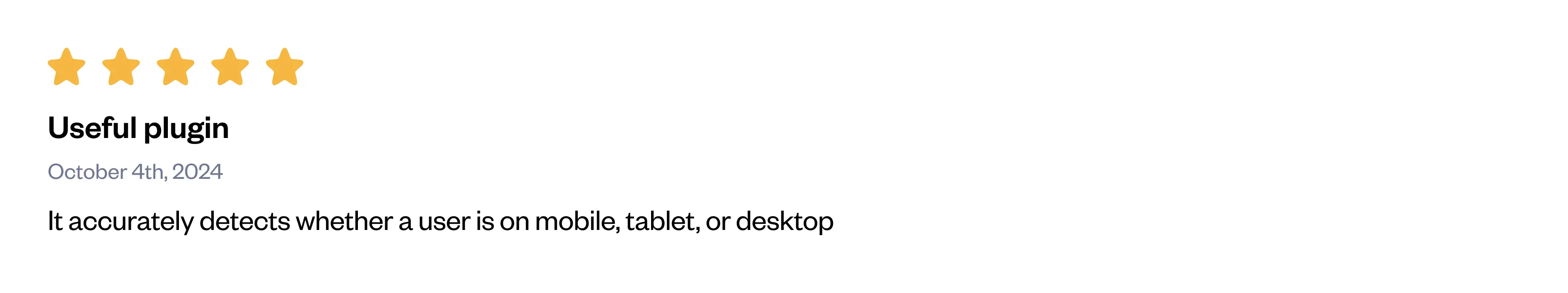 User device type detector Plugin | Bubble