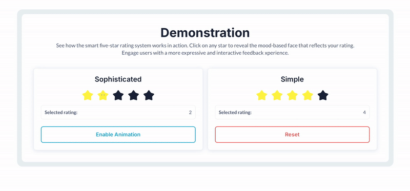 Animated Rating Stars Plugin | Bubble